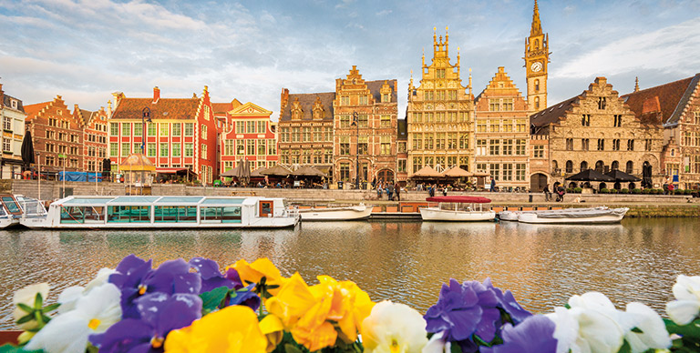 The gabled buildings of Ghent